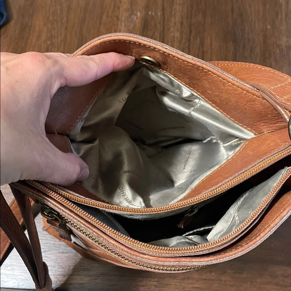Lucky Brand Baldwin leather crossbody purse